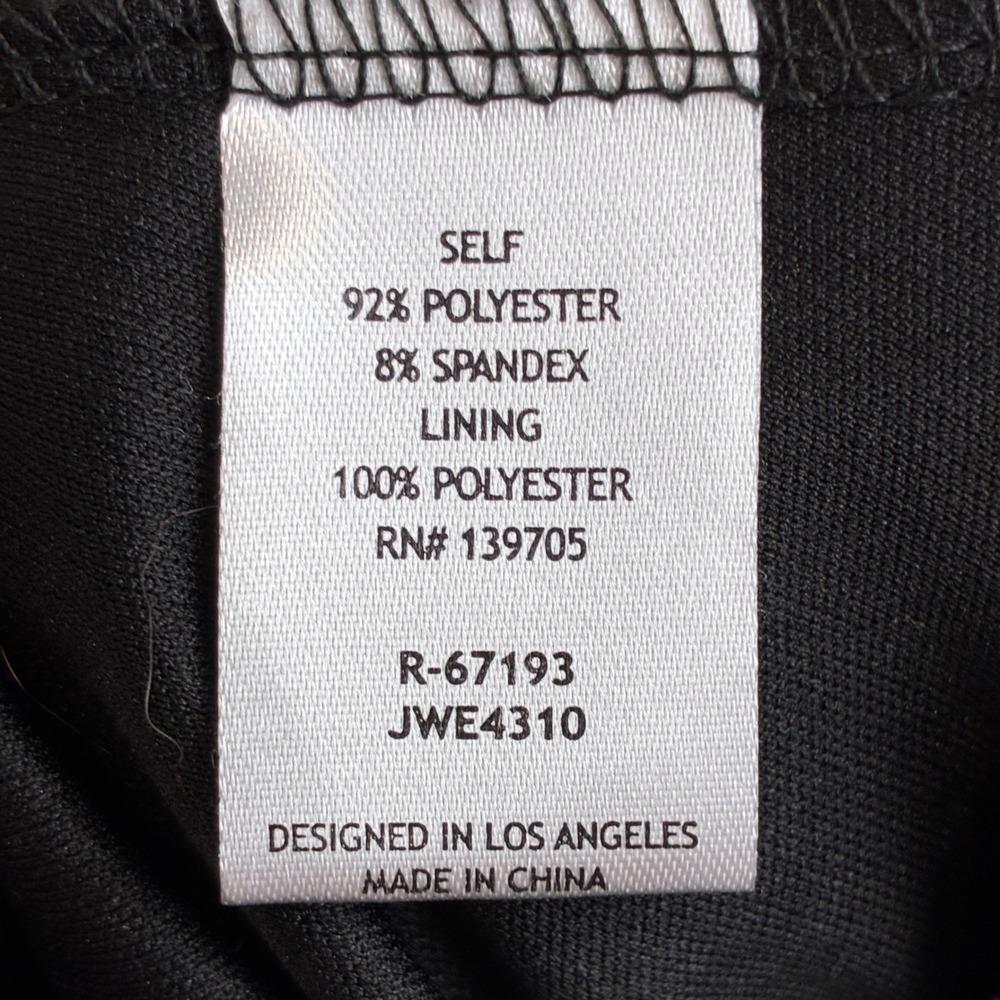 Honey and Rosie Tiered Dress M Satin Black Ruffle Cocktail Party Goth Glam - Picture 11 of 14